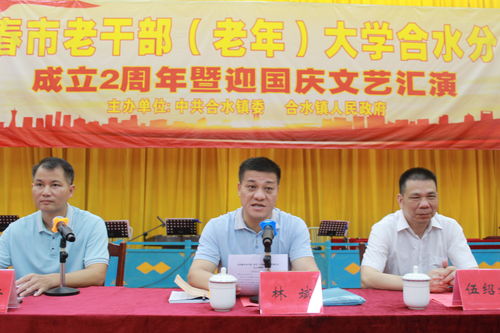 合水镇 阳春市老干部 老年 大学合水分校举办成立2周年暨迎国庆文艺汇演